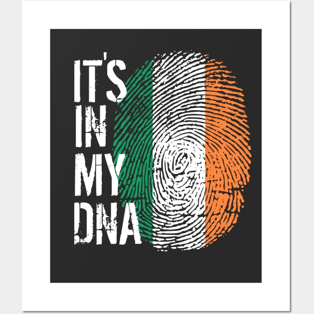 Ireland Flag Fingerprint My Story DNA Irish Wall Art by Your Culture & Merch